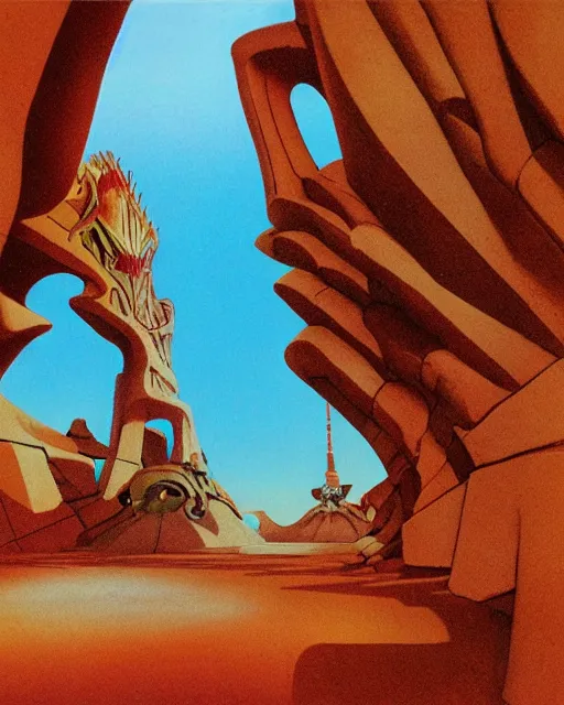 Image similar to berlin landmark by roger dean