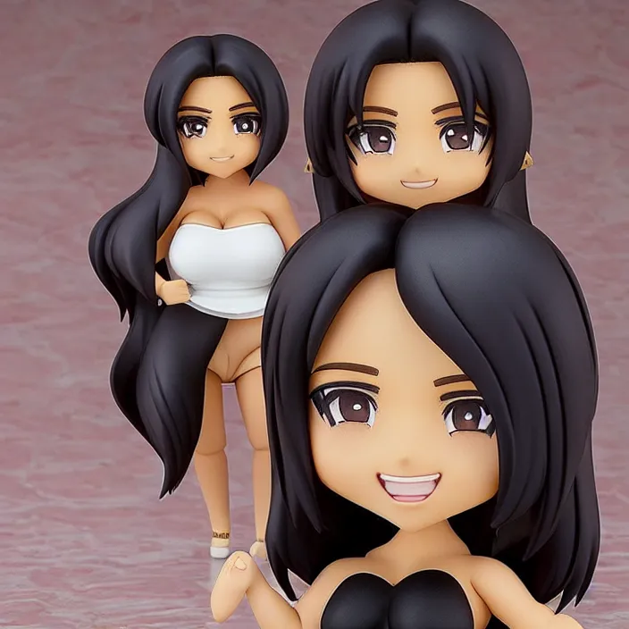 Image similar to kim kardashian, an anime nendoroid of kim kardashian, figurine, detailed product photo