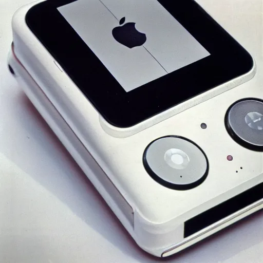 Prompt: product photo of an iPod from the 1960s, 1968