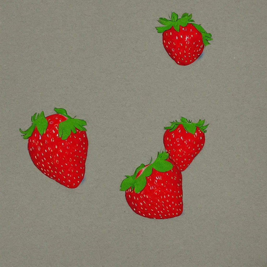 Prompt: happy strawberry