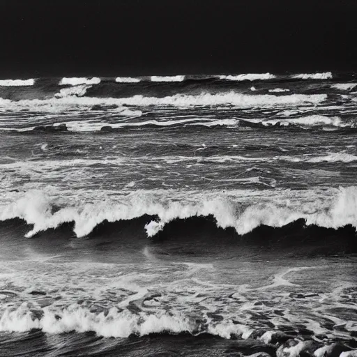 Image similar to Pretty waves at night by Lucien Clergue