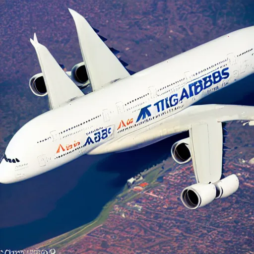 Image similar to Airbus a380 made of cheese, high quality aviation photograph, award winning