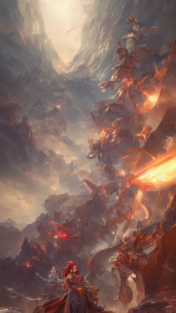 Image similar to dreamscape fanart in world Hero epic legend fantasy , by Stanley Artgerm Lau, WLOP, Rossdraws, James Jean, Andrei Riabovitchev, Marc Simonetti, Yoshitaka Amano, ArtStation, CGSociety,