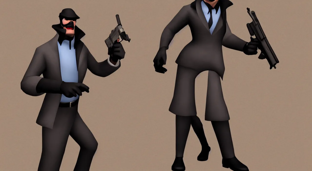 Image similar to spy from team fortress