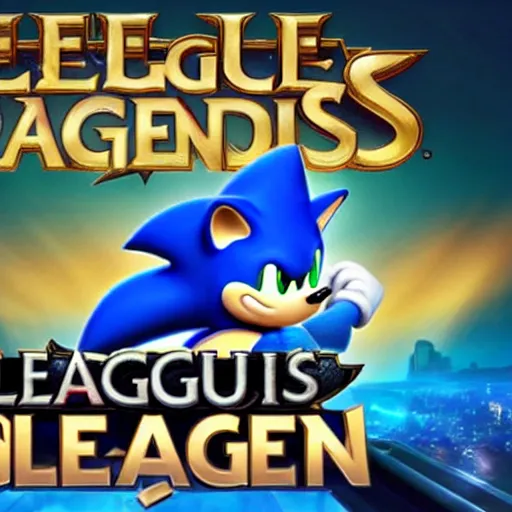 Image similar to Announcement of the new League of Legends Character: Sonic the Hedgehog