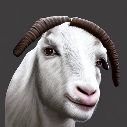 Prompt: andy milonakis as a goat, goat body, human head, 4 k, photorealistc, high details