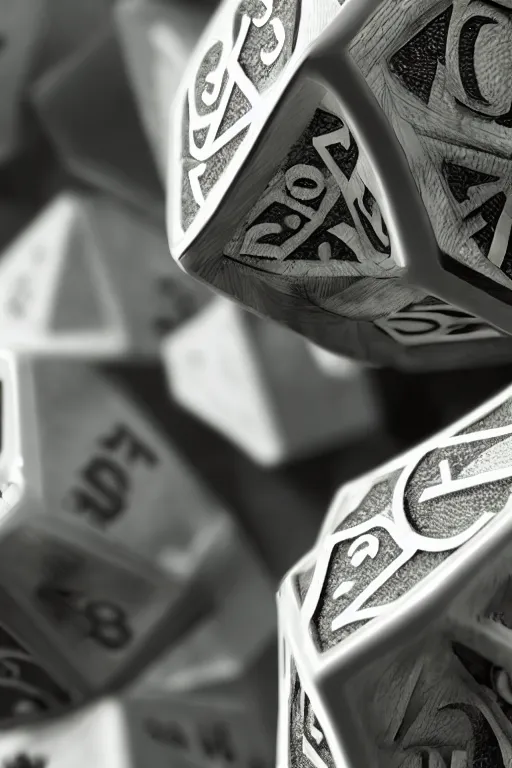 Prompt: closeup, of a mutated Twenty sided dice, bokeh, sharp focus, intricate concept art, highly detailed, 8k, cinematic, sharp focus, intricate concept art