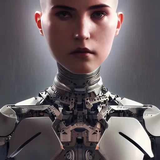 Image similar to The most advanced humanoid robot, Ex Machina (2014), Detroit Become Human (2018), intricate, highly detailed, digital painting, artstation, concept art, sharp focus, cinematic lighting, illustration, art by artgerm and greg rutkowski, alphonse mucha, cgsociety