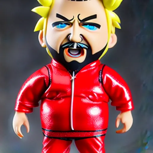 Image similar to Guy Fieri action figure, product photo, detailed, 4k