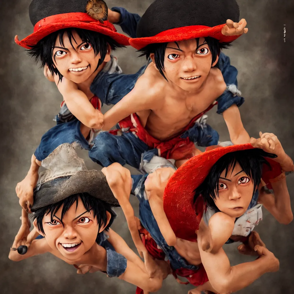 Image similar to photo of monkey d. luffy in real life, portrait photography by annie leibovitz, stanley kubrick, volumetric lighting, mid shot, rule of thirds, highly detailed, 4 k, hdr, smooth, sharp focus, hig