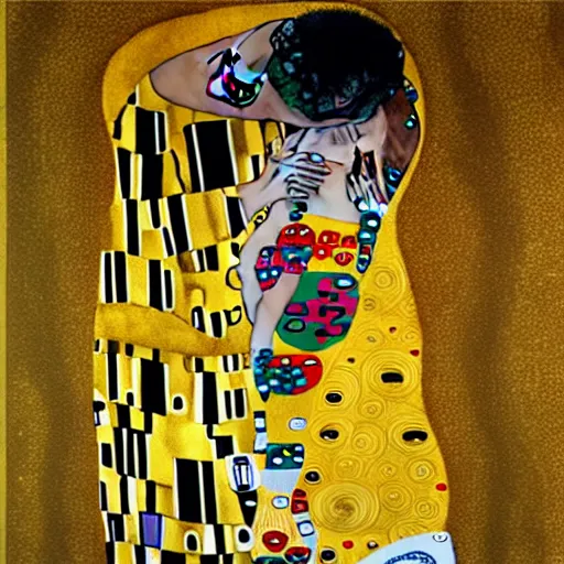 Prompt: artwork inspired by gustav klimt