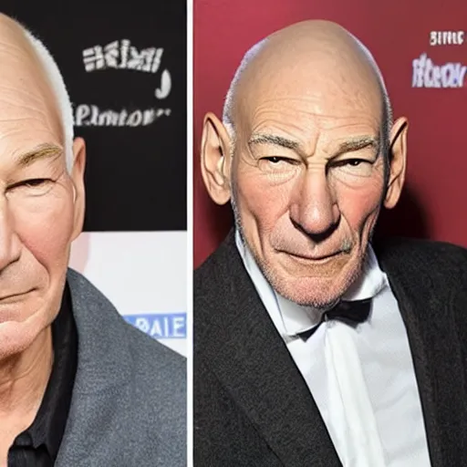 Prompt: patrick stewart mixed with ian mckellen