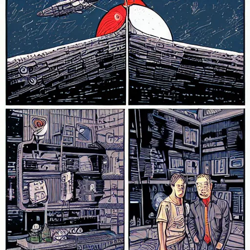 Image similar to moon rocket, by laurie greasley and james stokoe