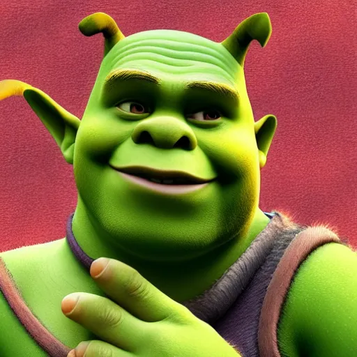Shrek and Donkey merged together, hyperdetailed, | Stable Diffusion