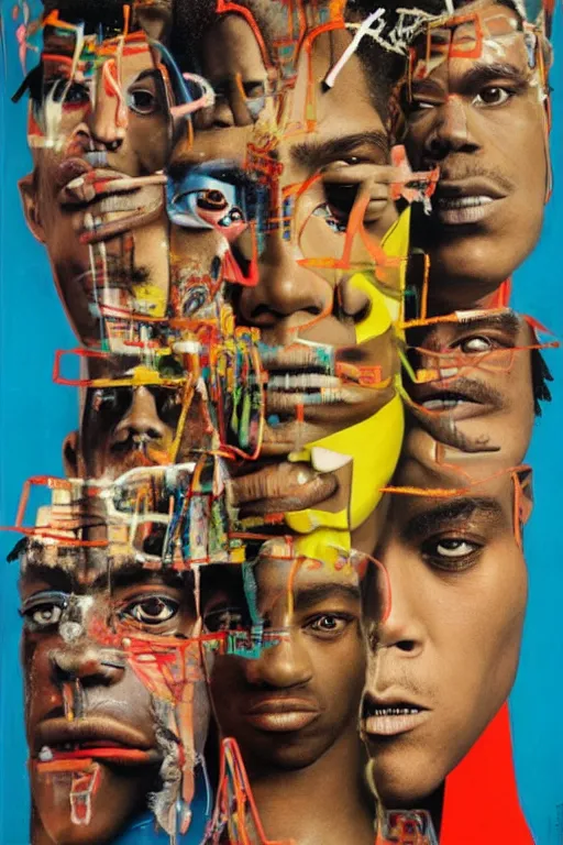 Image similar to by david lachapelle, by m c escher, by basquiat