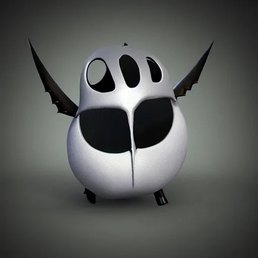 Image similar to photorealistic 3 d hollow knight