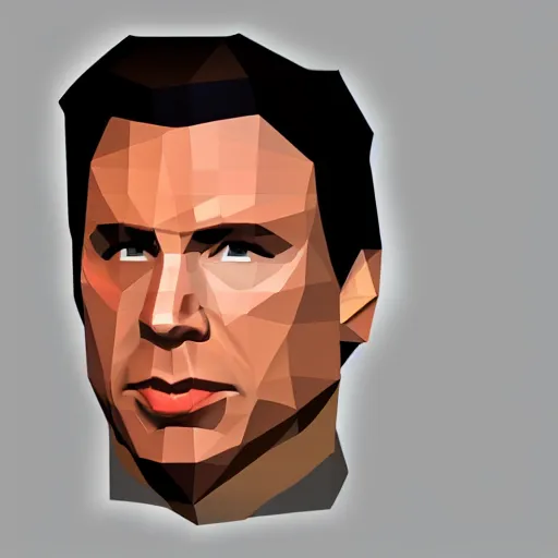 Image similar to low poly john travolta in goldeneye 64 cover art