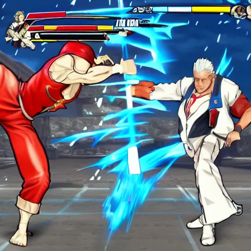 Image similar to bob barker in fighting game, light frame, acrobatic moveset, fan favorite, 2 d sprite 3 rd strike arc system works snk capcom bandai namco