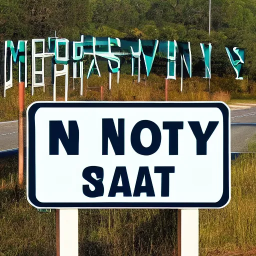 Image similar to no savannah, georgia sign on highway