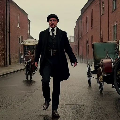 Image similar to Tom Cruise in Peaky Blinders very detail 4K quality super realistic