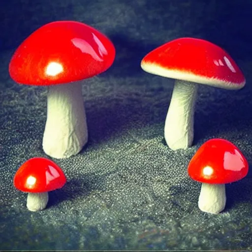 Image similar to the most perfect and dramatic magic mushroom