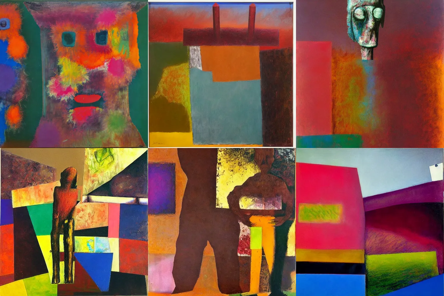 Prompt: artwork by sidney nolan,