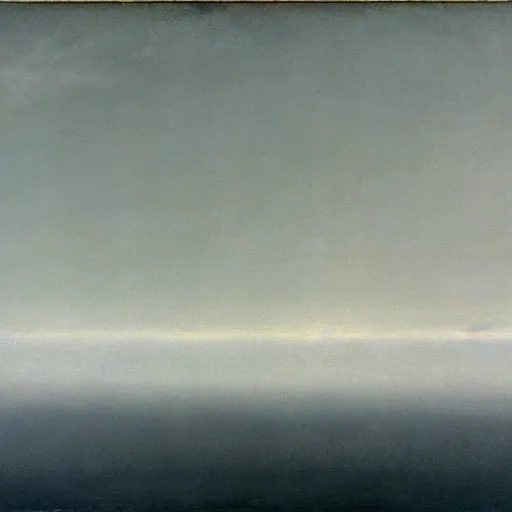 Image similar to the abstract painting'arctic void ', by caspar david friedrich, by rothko