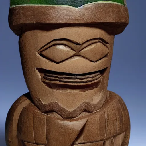 Image similar to a tiki in the shape of jonathan lipnicki