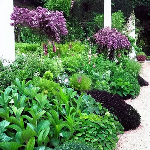 goth garden gorgeous dark plants pretty