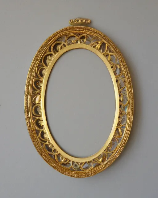 Image similar to oval golden frame