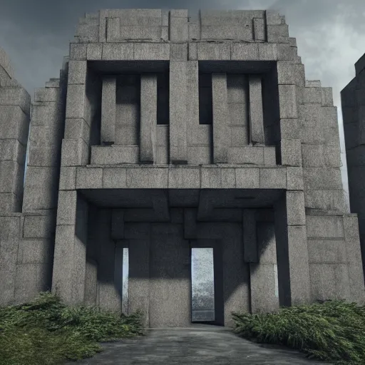 Prompt: monster brutalism concept art filigree 8 k resolution hdr unreal engine 5