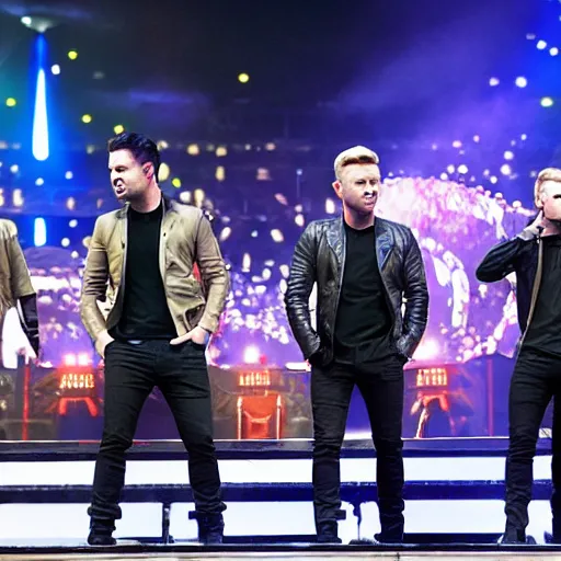 Image similar to westlife on stage