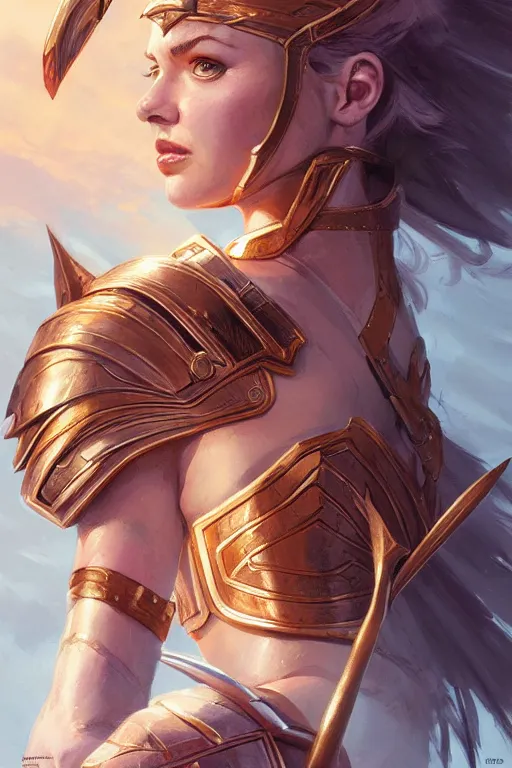 Image similar to amazon valkyrie athena, d & d, fantasy, portrait, highly detailed, headshot, digital painting, trending on artstation, concept art, sharp focus, illustration, art by artgerm and greg rutkowski and magali villeneuve