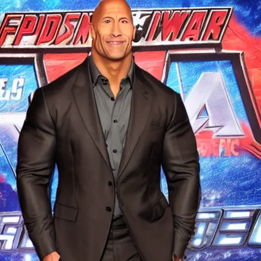 Image similar to dwayne johnson entering entrances of wwe as spiderman