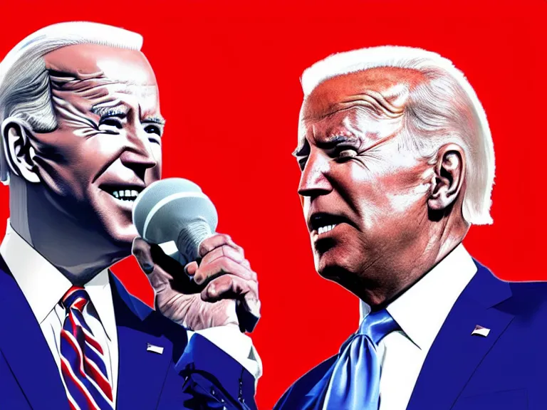 Prompt: Joe Biden and Donald Trump debate by Dr Suess