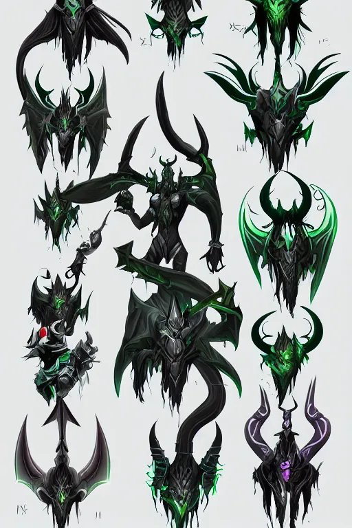Image similar to illidari demon hunters from world of warcraft trending on artstation vector art