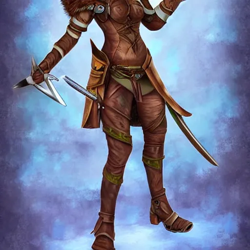 Prompt: fantasy anthropromorphic fox ranger with only one arm wielding a gladius, digital art