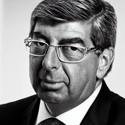 Prompt: [portrait of Patrick Balkany as the president of the European Union, close-up, official photoshoot]