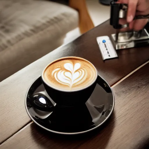 Prompt: fellow stagg ekg, and a kalita wave, on a coffee table, product photography, ad campaign