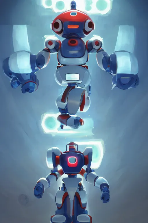 Image similar to metabots medabots medarotto medarot robot minimalist comics, behance hd by jesper ejsing, by rhads, makoto shinkai and lois van baarle, ilya kuvshinov, rossdraws global illumination ray tracing hdr radiating a glowing aura