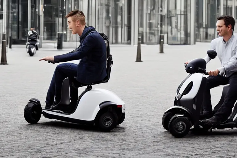 Prompt: a mobility scooter designed and produced by mercedes - benz