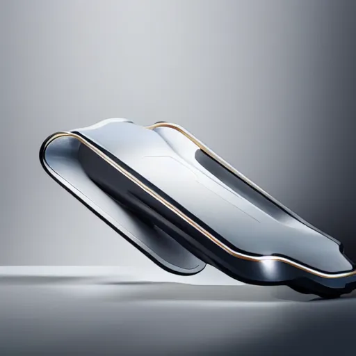 Prompt: smartphone inspired by zaha hadid