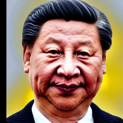Prompt: The face of Xi Jinping looks like the face of Winnie the Pooh