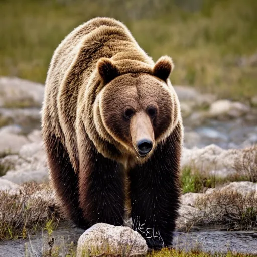 Image similar to cenozoic grizzly bear nature photography