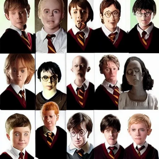 Image similar to harry potter cast played by alternative actors