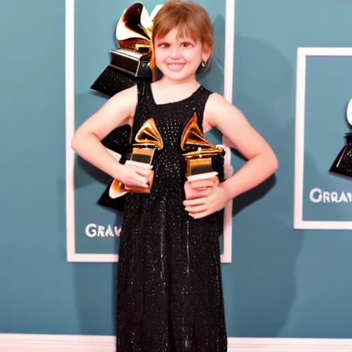 Image similar to addison rae winning a grammy