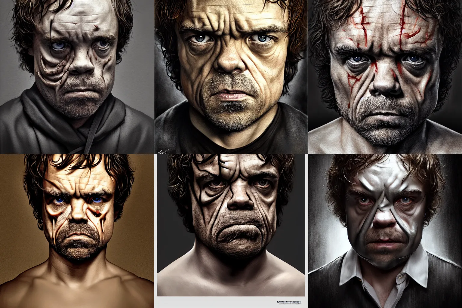 Prompt: peter dinklage as hannibal lecter, mask, digital painting, extremely detailed, 4 k, intricate, brush strokes, mark arian, artgerm, bastien lecouffe - deharme