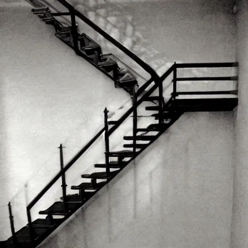 Image similar to impossible Escher staircase but as a realistic photo