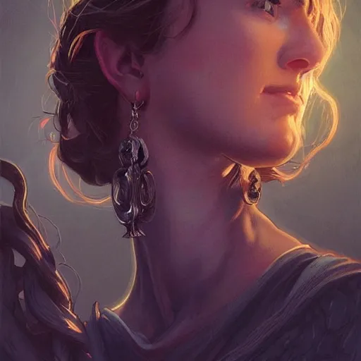 Image similar to man, a soul jar hanging from he's neck portrait, backlight, rim lighting, deep focus, d & d, fantasy, intricate, elegant, highly detailed, digital painting, artstation, concept art, matte, centered, sharp focus, illustration, hearthstone, art by artgerm, greg rutkowski and alphonse mucha