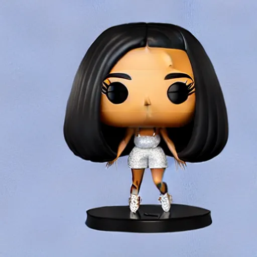 Image similar to a pop figure of doja cat